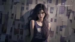 6月日历二次元可爱的动漫美女