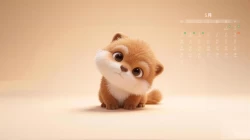 5月日历萌宠电脑壁纸