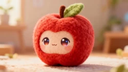 Q版毛绒苹果公仔